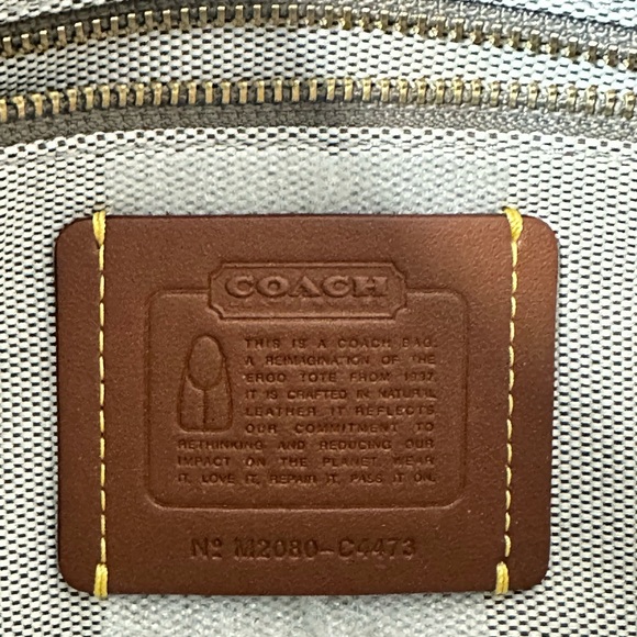 🪩 NEW Coach Ergo Limited Edition! Natural leather. Embroidered. RARE! 🪩 - Picture 7 of 7
